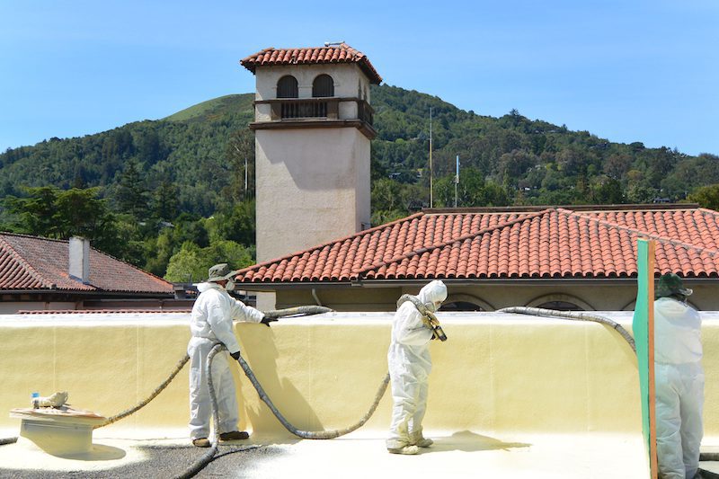 Wedge Roofing: San Anselmo Commercial Spray Foam Roofing.