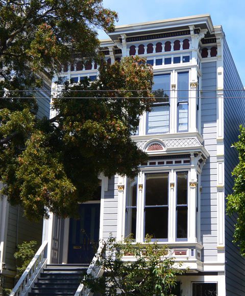 San Francisco Flat Roof Victorian