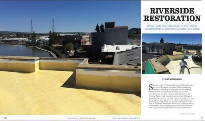 Petaluma spray foam roof article.