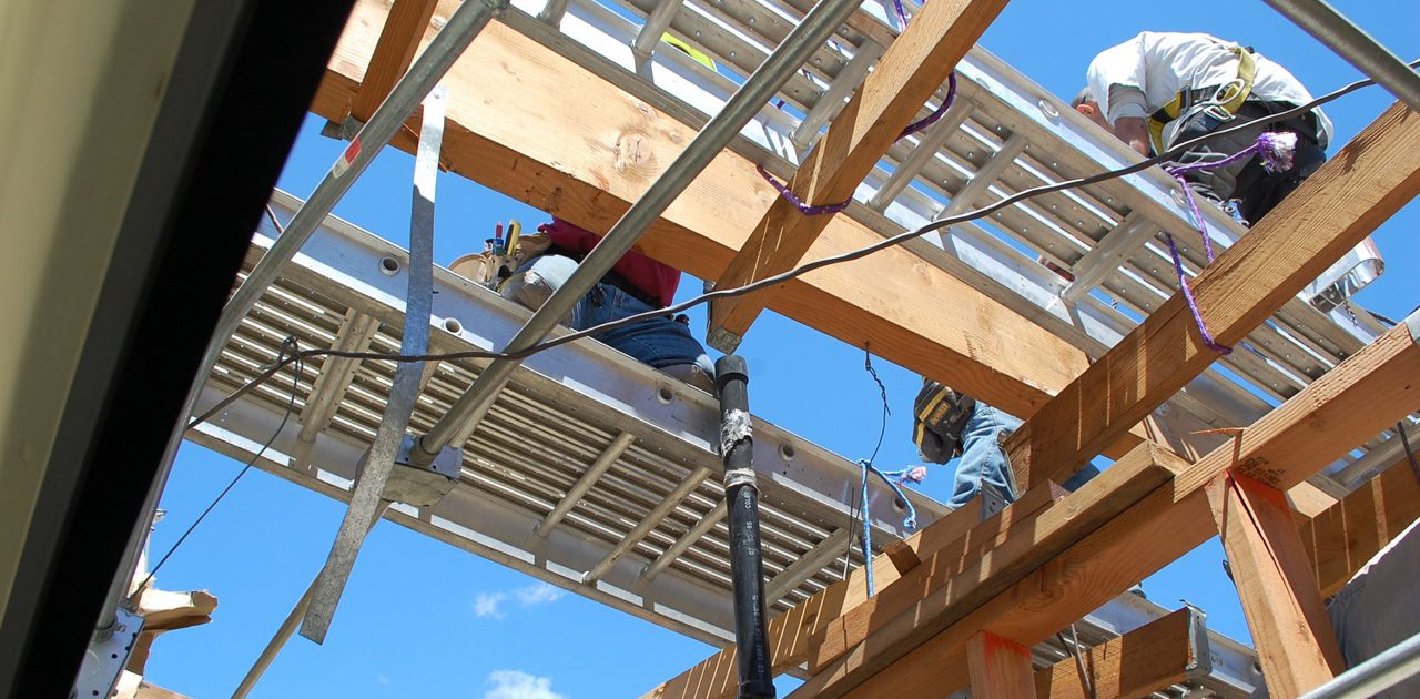 Roof structural repairs to a Marin County building