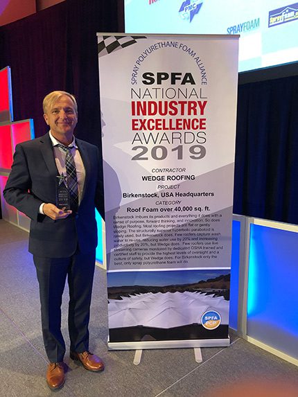 2019 Best Spray Foam Roof Award