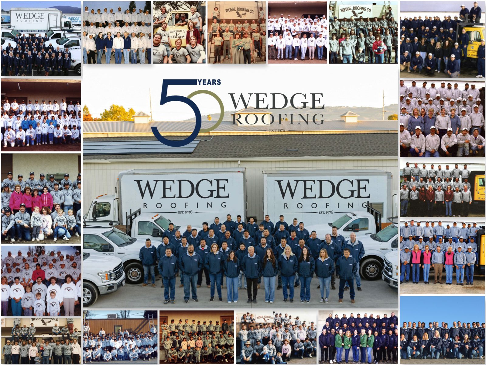 Wedge Roofing 50th Anniversary