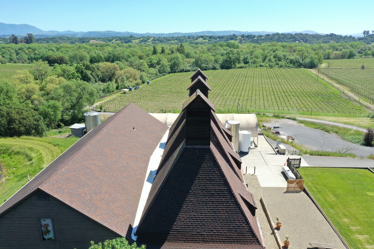 Historic Winery roofing.