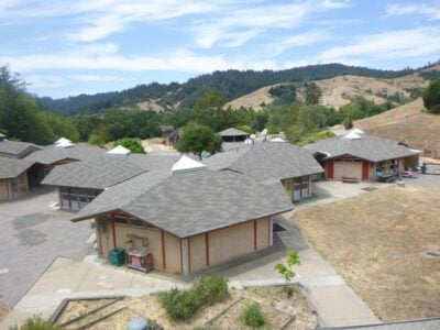 Lagunitas School Shingle Roofs