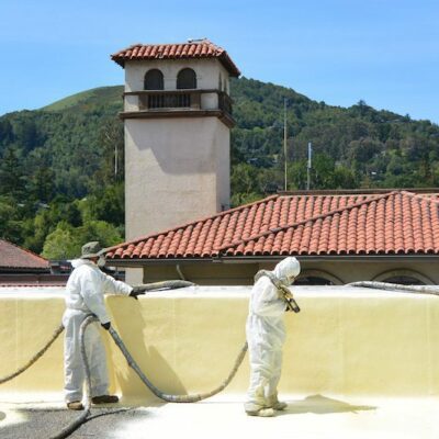 Wedge Roofing: San Anselmo Commercial Spray Foam Roofing.