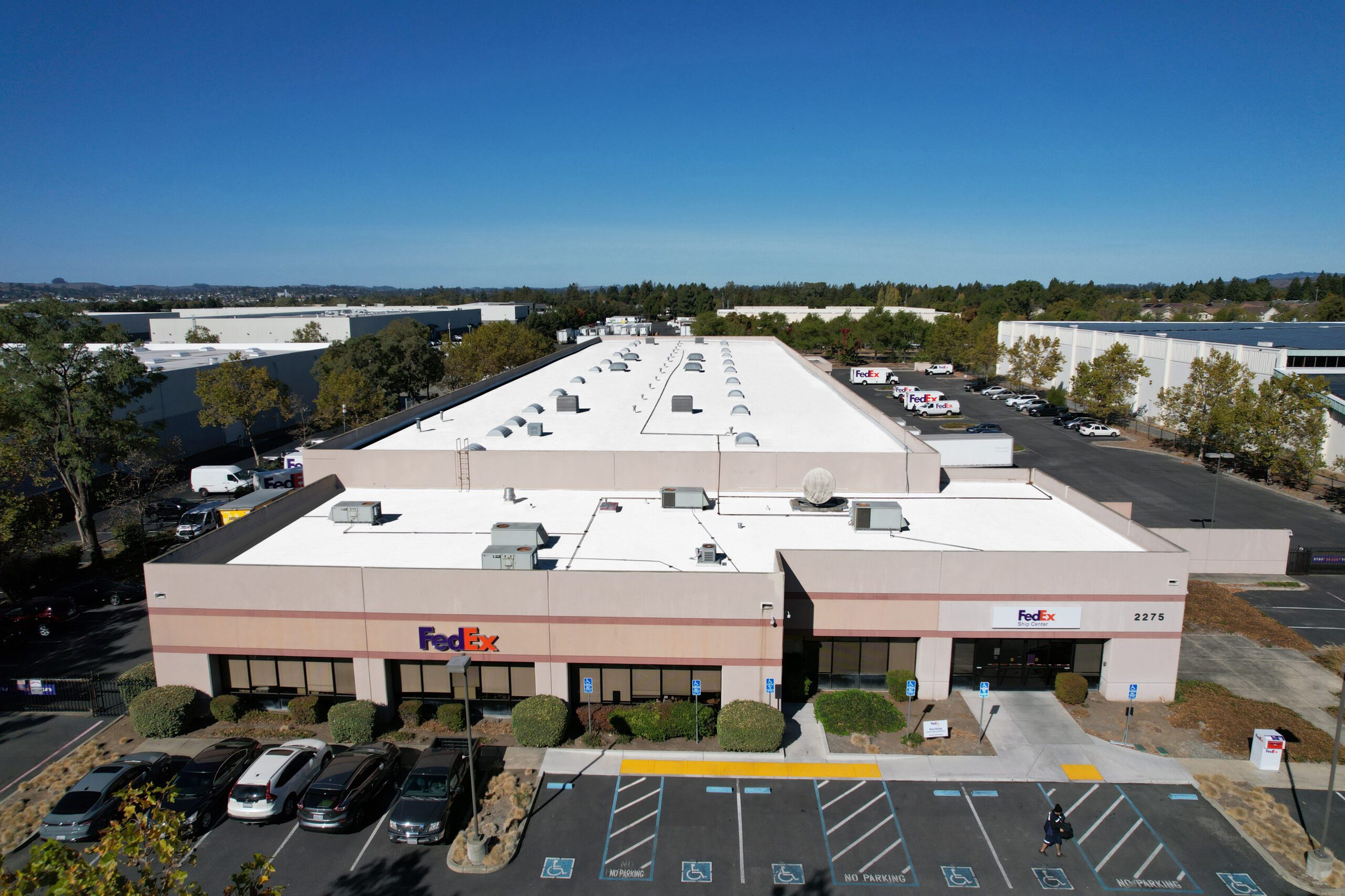 Single-Ply Commercial Roof Sonoma County