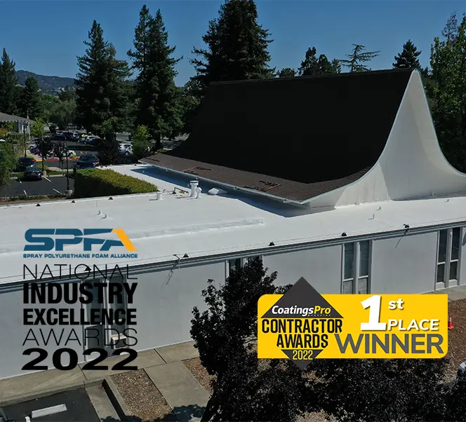 Award Winning Spray Foam Roof Quest Church Novato, CA