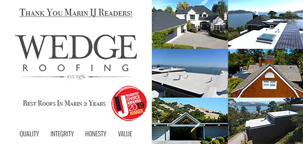 2019 Best Roofs in Marin County Award
