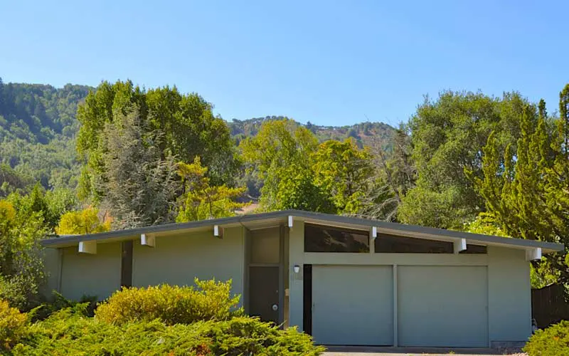 Flat roofing residential Eichler Marin County