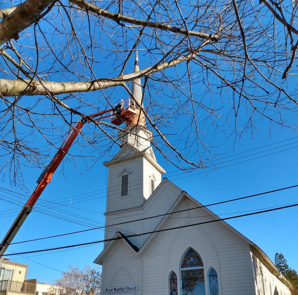 Sonoma Church Copper Steeple Roof