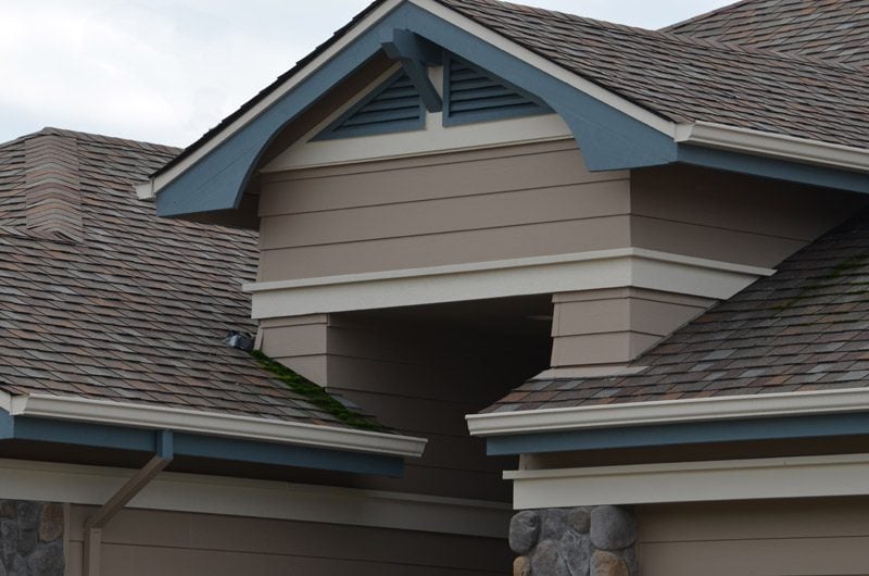 Seamless gutters on a Marin County Home