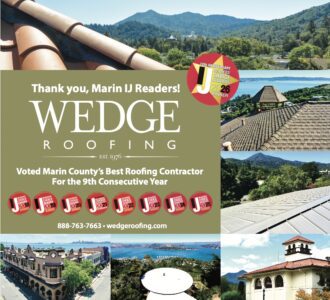 Marin County's Best Roofing Contractor Award