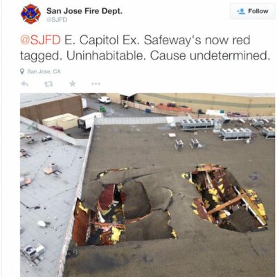 roof collapse bay area storm